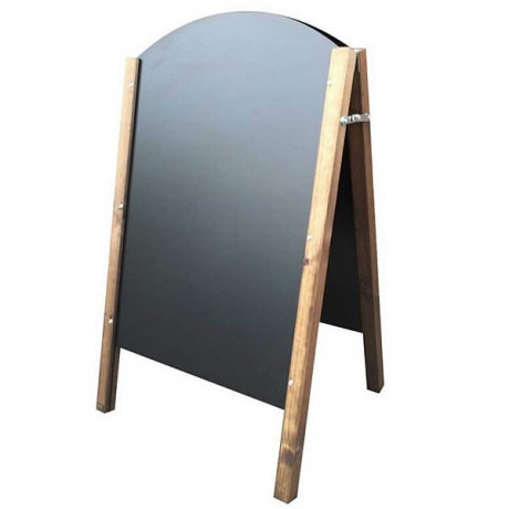 Curved Top Outdoor Chalkboard A Board